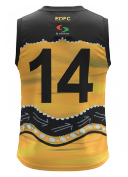 Indigenous AFL jumper design back